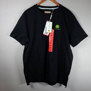 NWT John Deere Men’s Medium Graphic T-Shirt Short Sleeve Black Regular Fit